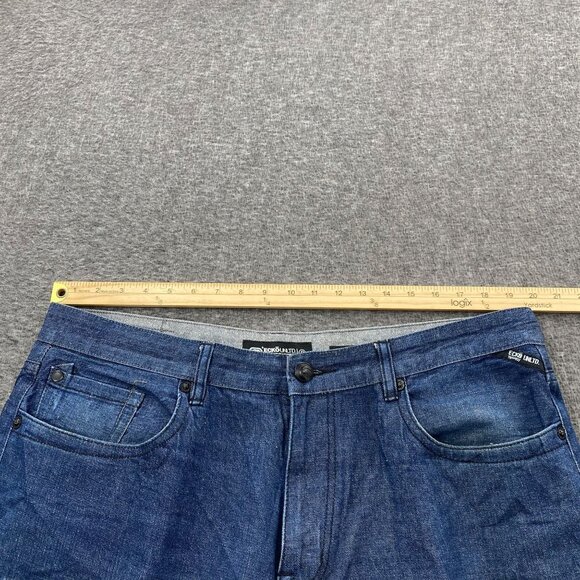 VTG JNCO STYLE Ecko Unltd Baggy Relaxed Fit Blue Denim Jeans 40 x 29 *Flaw - Picture 11 of 14